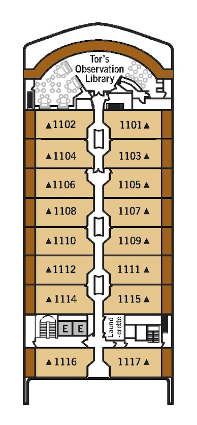 Deckplan Deck 11 – Silver Spirit