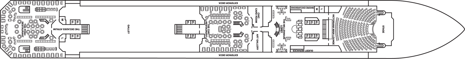 Deckplan Lobby Deck – Carnival Freedom