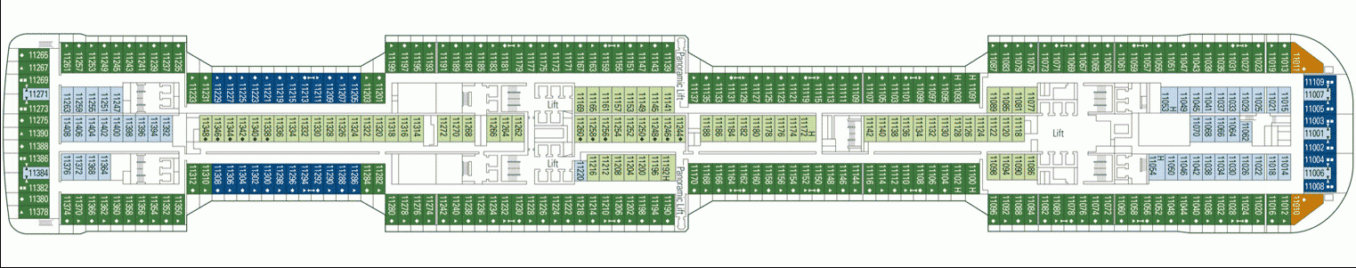 Deckplan Deck 11 - Acropolis – MSC Meraviglia