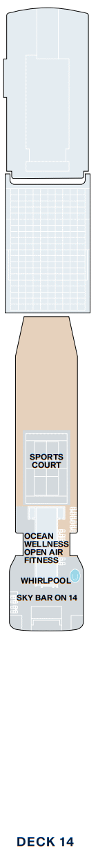 Deckplan Deck 14 – Explora IV