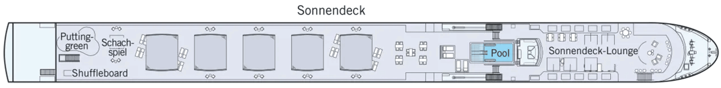 Deckplan Sonnendeck – Amadeus Aurea