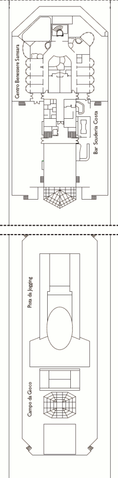 Deckplan Pegasus Deck – Costa Serena