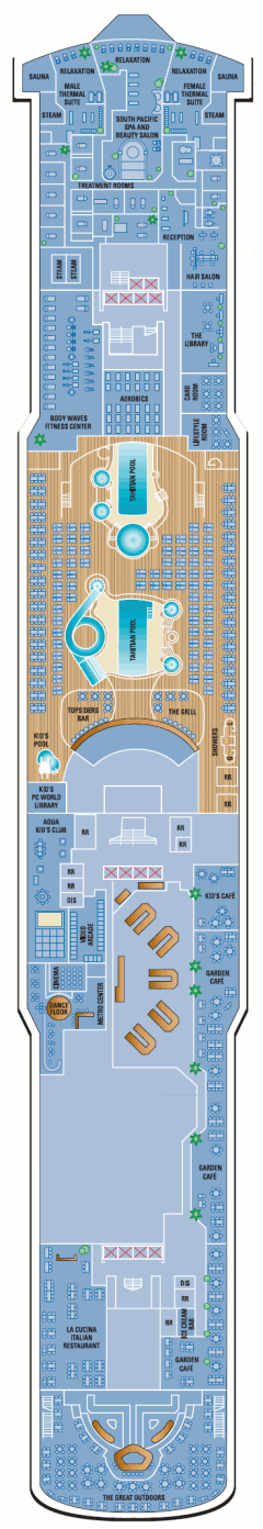 Deckplan Deck 12 – Norwegian Gem