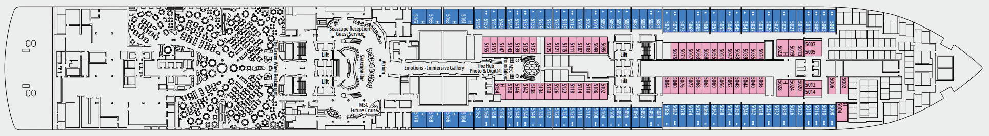 Deckplan 5 Ilhabela – MSC Seascape
