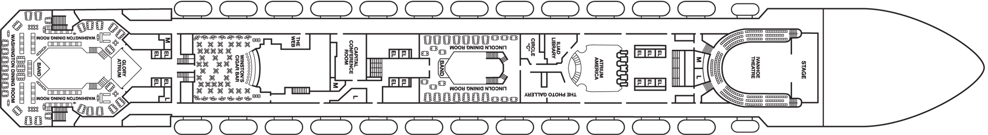 Deckplan Atlantic Deck – Carnival Valor