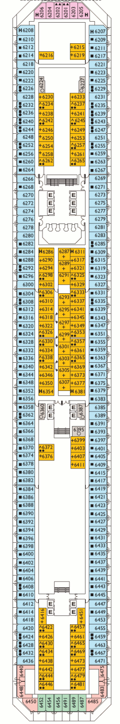 Deckplan Centaurus Deck – Costa Serena