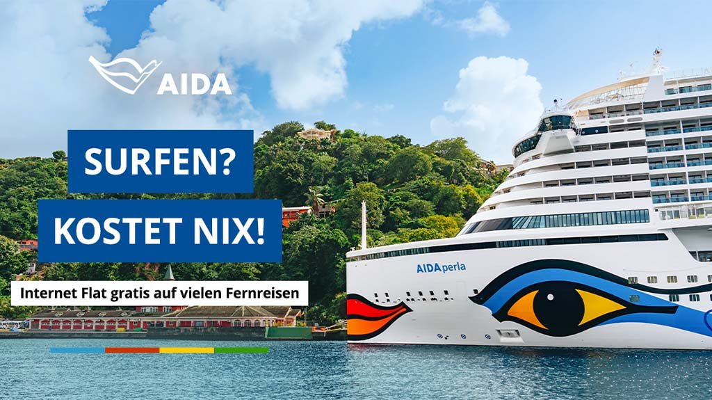 AIDA - Winter 2026/2027 - Karibik  Mittelamerika  Weltreise inkl. Internet-Flat-Paket