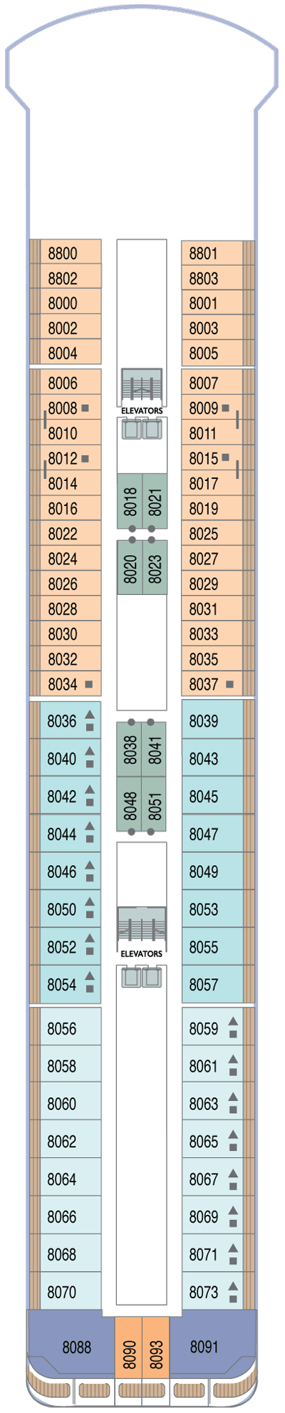Deckplan Deck 8 – Azamara Quest