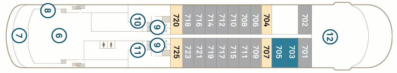 Deckplan Deck 7 – Scenic Eclipse