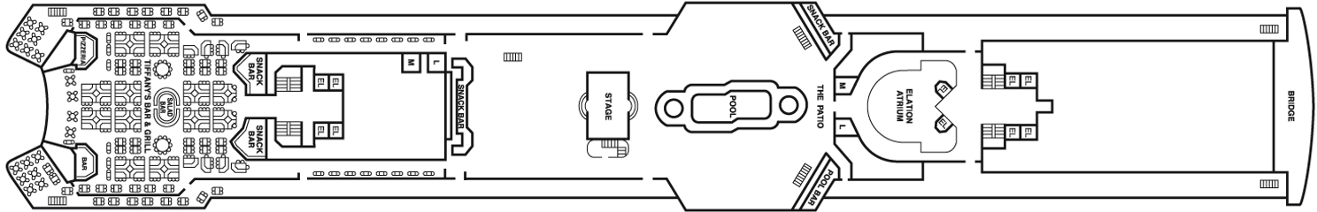 Deckplan Lido Deck – Carnival Elation