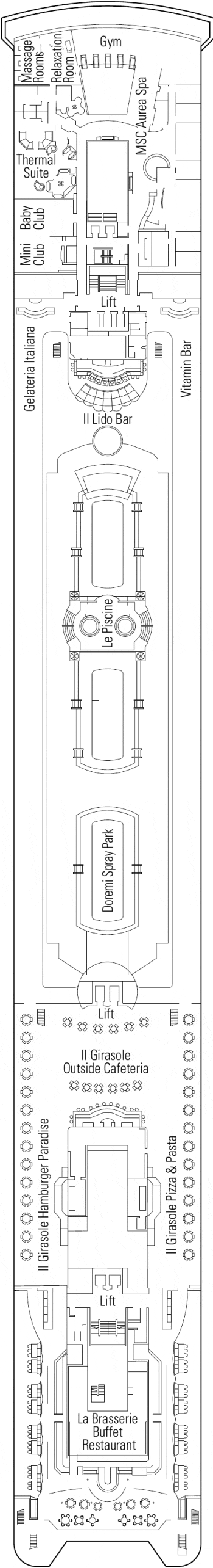 Deckplan Acquamarina – MSC Armonia
