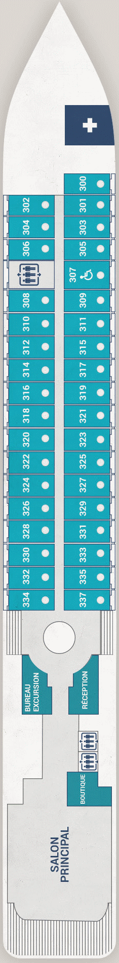 Deckplan Deck 3 – Le Lyrial