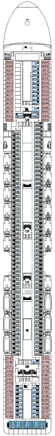 Deckplan Arpa – MSC Orchestra