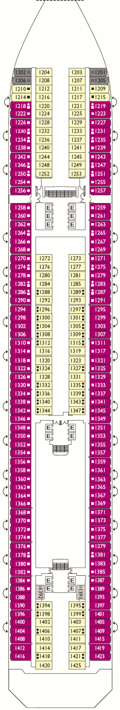 Deckplan Rio de Janeiro Deck – Costa Fortuna