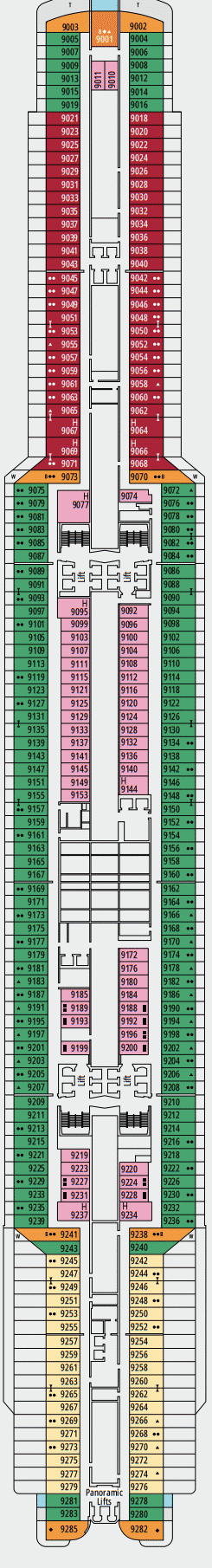 Deckplan 9 Gozo – MSC Seascape