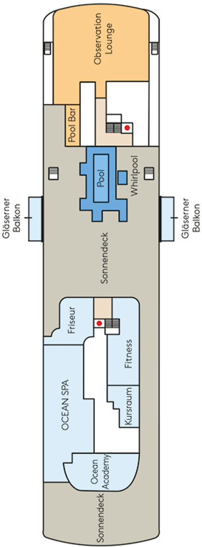 Deckplan Deck 8 – HANSEATIC spirit