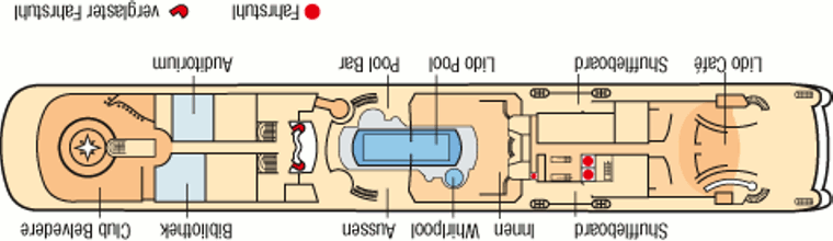 Deckplan Lido Deck – MS Europa