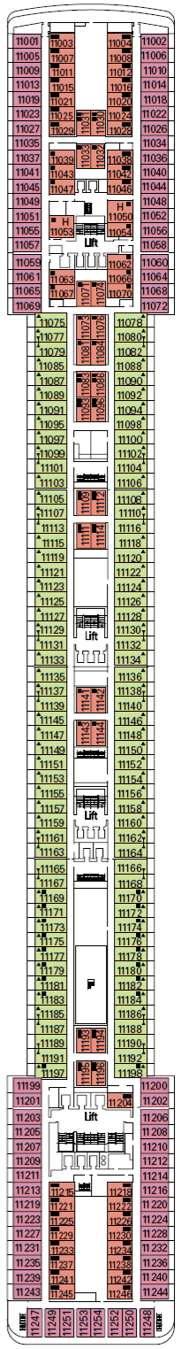 Deckplan Flauto – MSC Orchestra