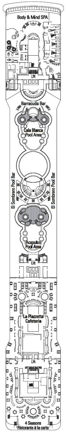 Deckplan Mandolino – MSC Orchestra