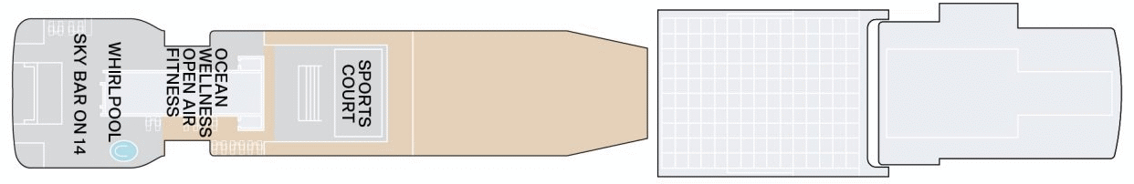 Deckplan Deck 14 – Explora II