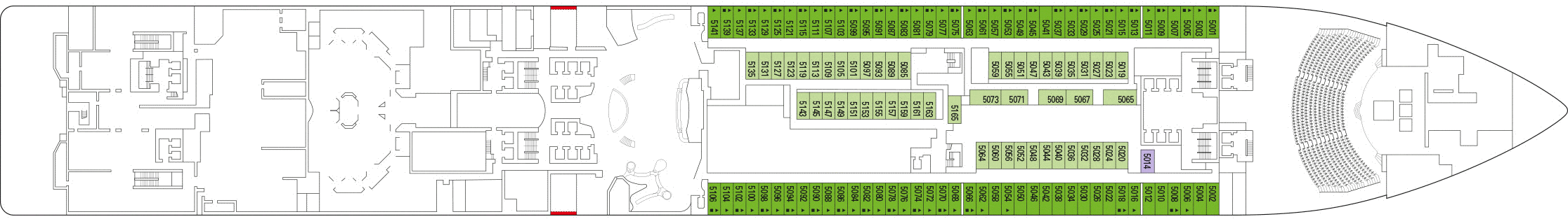Deckplan Deck 5 – MSC Virtuosa