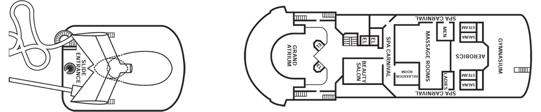 Deckplan Sports Deck – Carnival Ecstasy