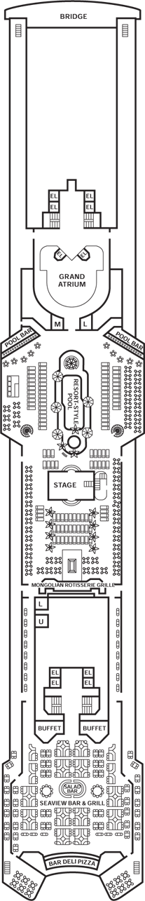 Deckplan Lido Deck – Carnival Sensation