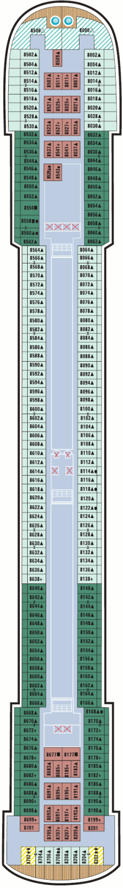 Deckplan Deck 08 – Pride of America