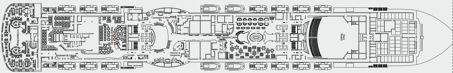 Deckplan 7 Mykonos – MSC Seascape