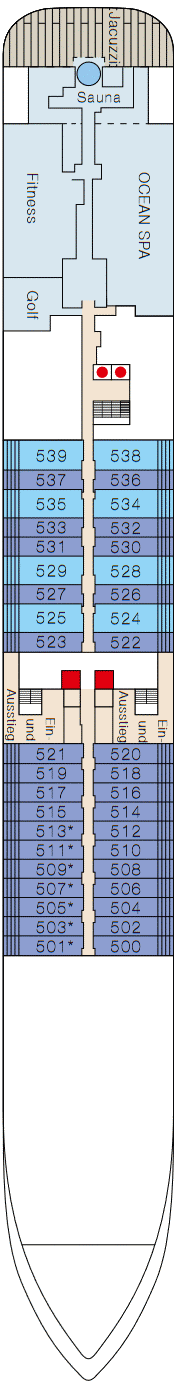 Deckplan Deck 5 – MS Europa 2