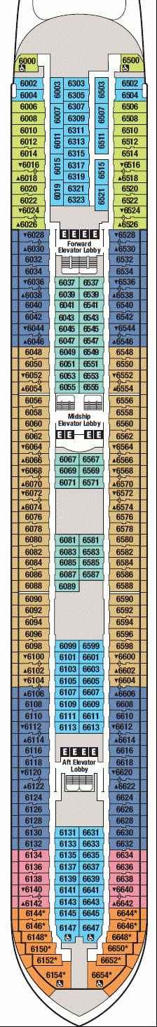 Deckplan Deck 6 – Disney Wonder