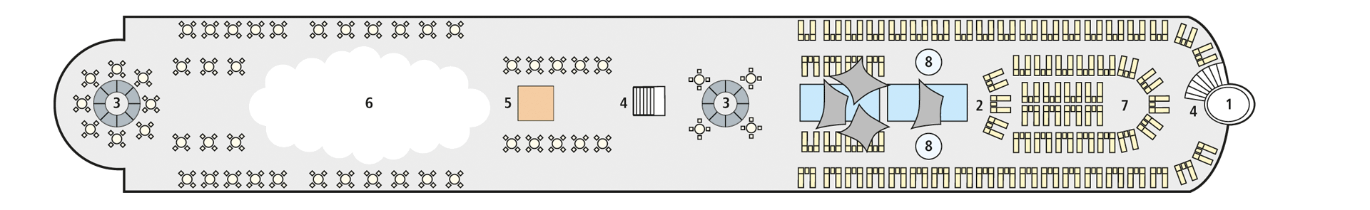 Deckplan Deck 5 – A-Rosa Sena