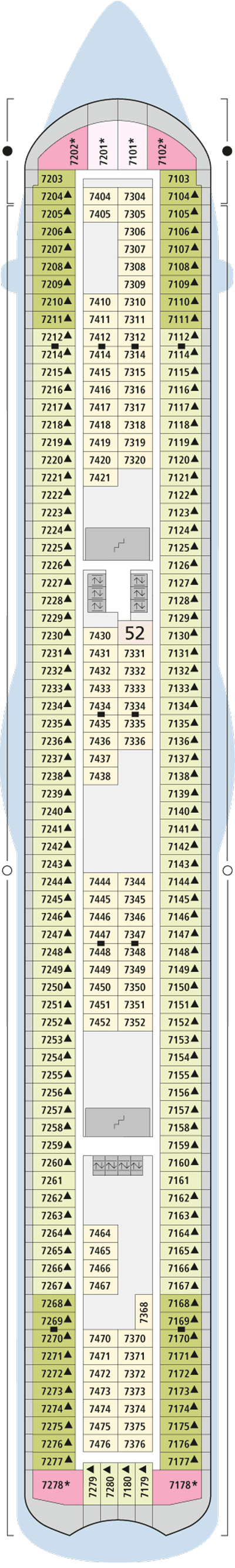 Deckplan Deck 7 – AIDAmar