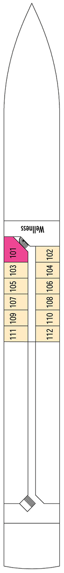 Deckplan Smaragddeck – VIVA Tiara