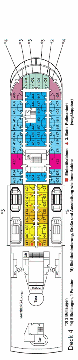 Deckplan Deck 4 – Hamburg