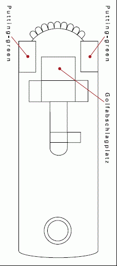 Deckplan Deck 10 Golf-Deck (Vorschiff) – Deutschland