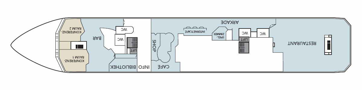 Deckplan Deck 4 – Nordkapp