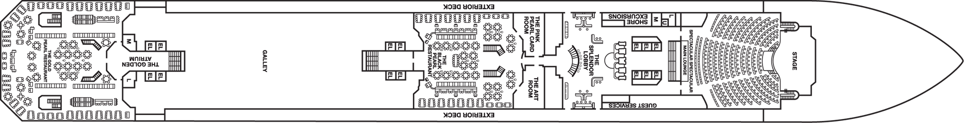 Deckplan Lobby Deck – Carnival Splendor