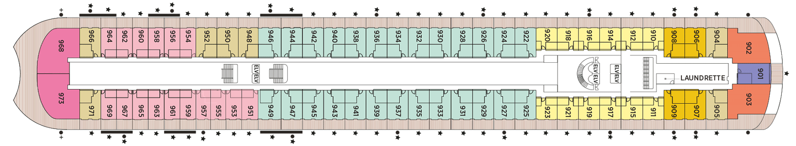 Deckplan Deck 9 – Seven Seas Prestige