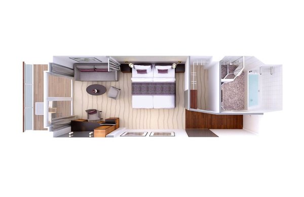 Verandasuite Grundriss