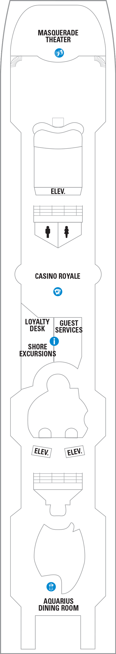 Deckplan Deck 5 – Vision of the Seas