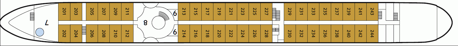 Deckplan Mitteldeck – Maxima