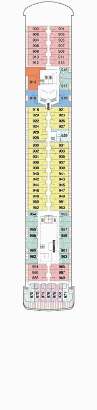 Deckplan Deck 9 – Seven Seas Voyager