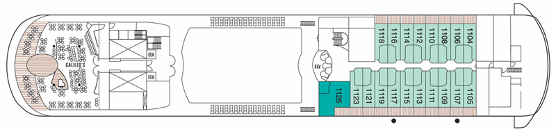 Deckplan Deck 11 – Seven Seas Navigator