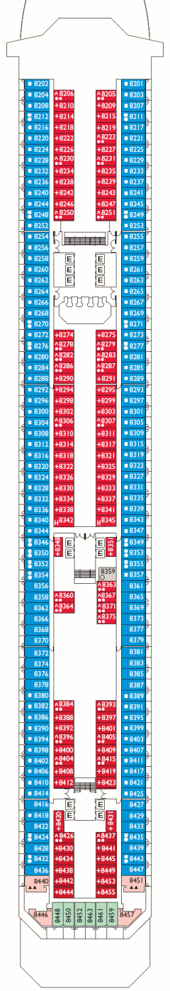 Deckplan Perseus Deck – Costa Serena