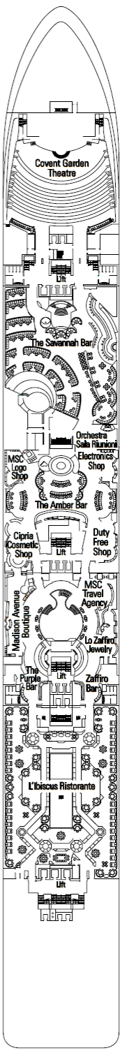 Deckplan Violino – MSC Orchestra
