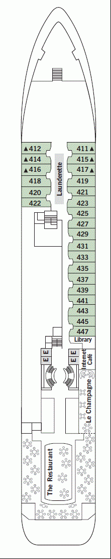 Deckplan Deck 4 – Silver Wind