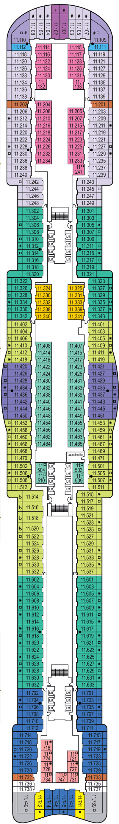 Deckplan Deck 11 – Iona