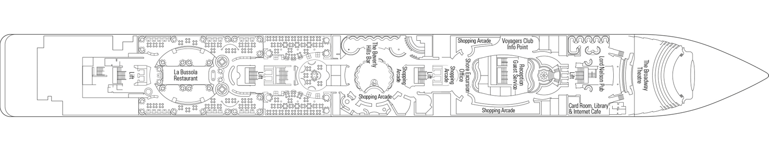 Deckplan Deck 5 - Verdi – MSC Lirica