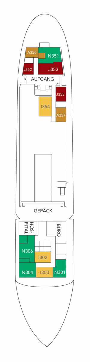 Deckplan Deck C – Nordstjernen